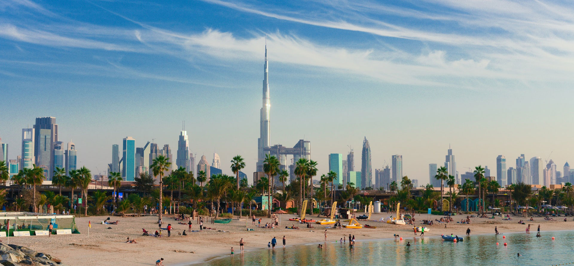 Dubai at best time to visit beach.