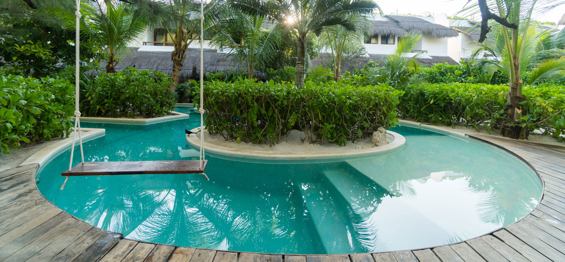 Tulum all-inclusive adults only resort with swimming pool.