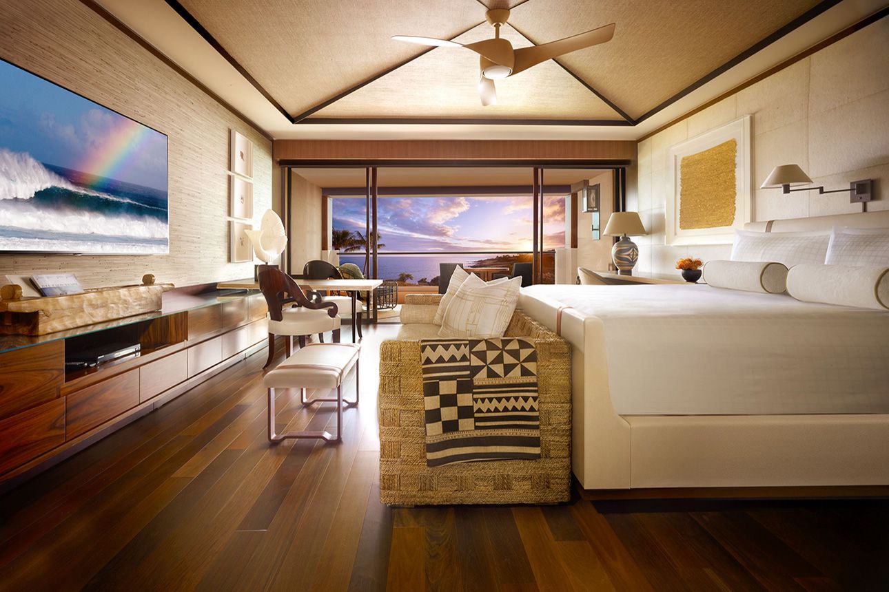 Prime Oceanfront Room - bedroom.