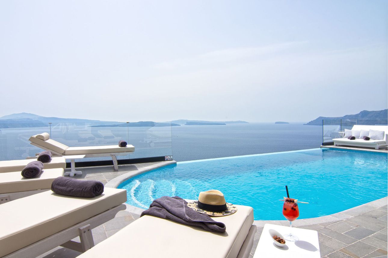 Santorini Secret Suites & Spa sea view.