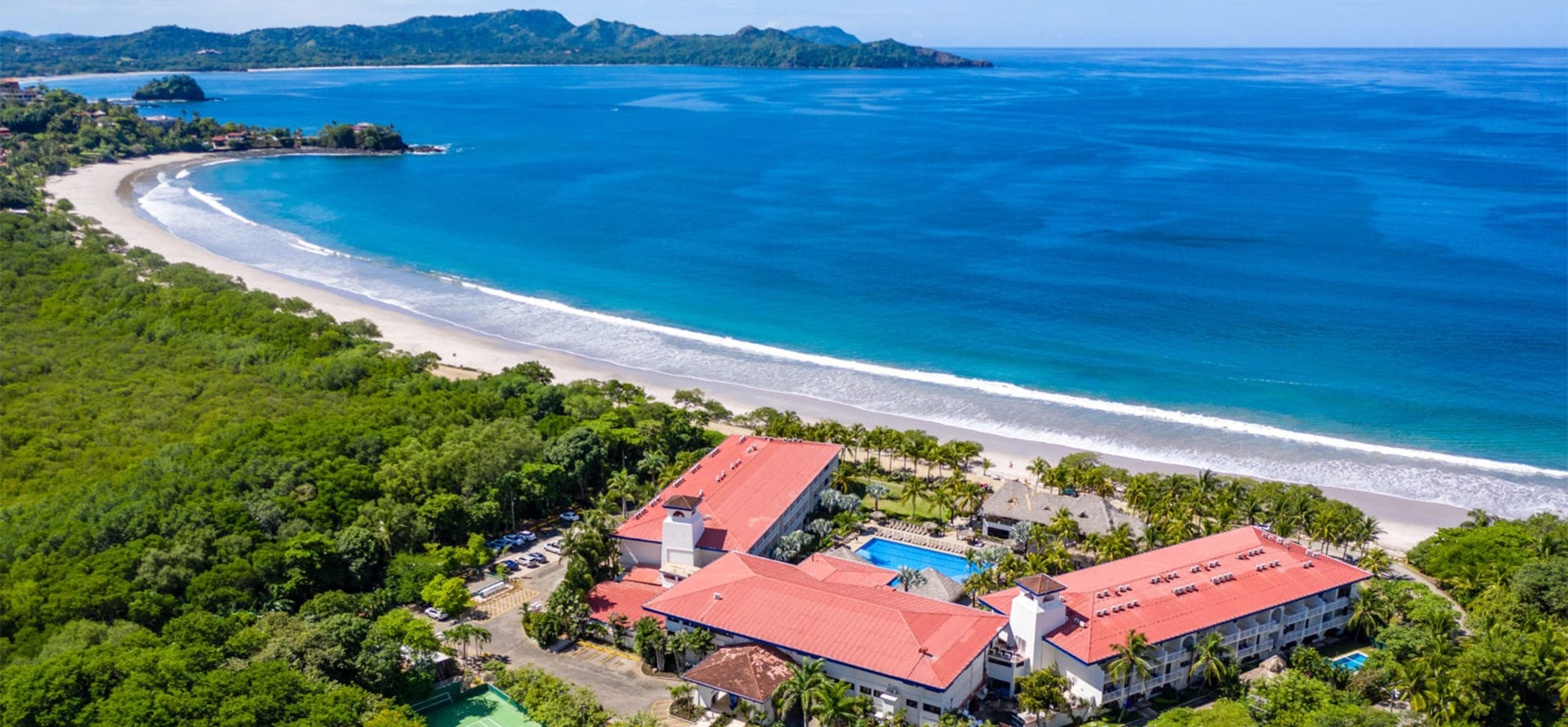 Costa rica all-inclusive adults only resort top view.