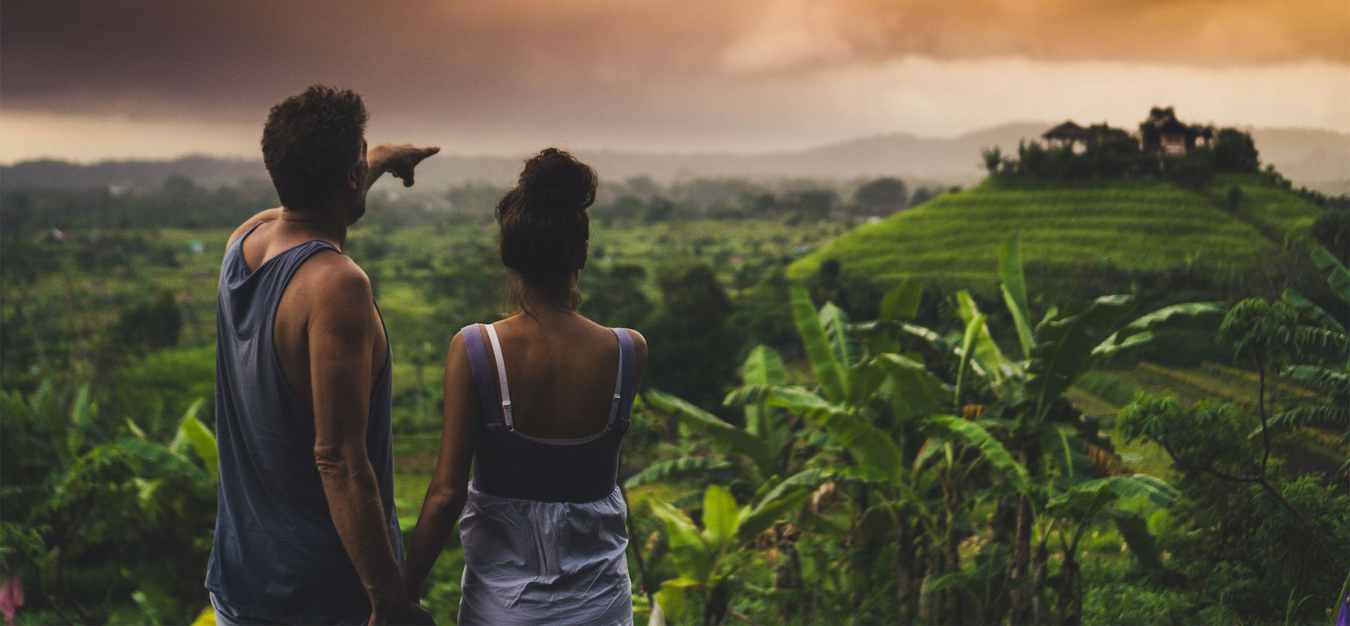 Bali honeymoon couple.