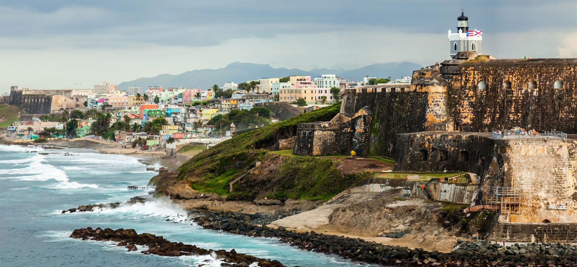Puerto rico  all-inclusive adults only resort with big waves.