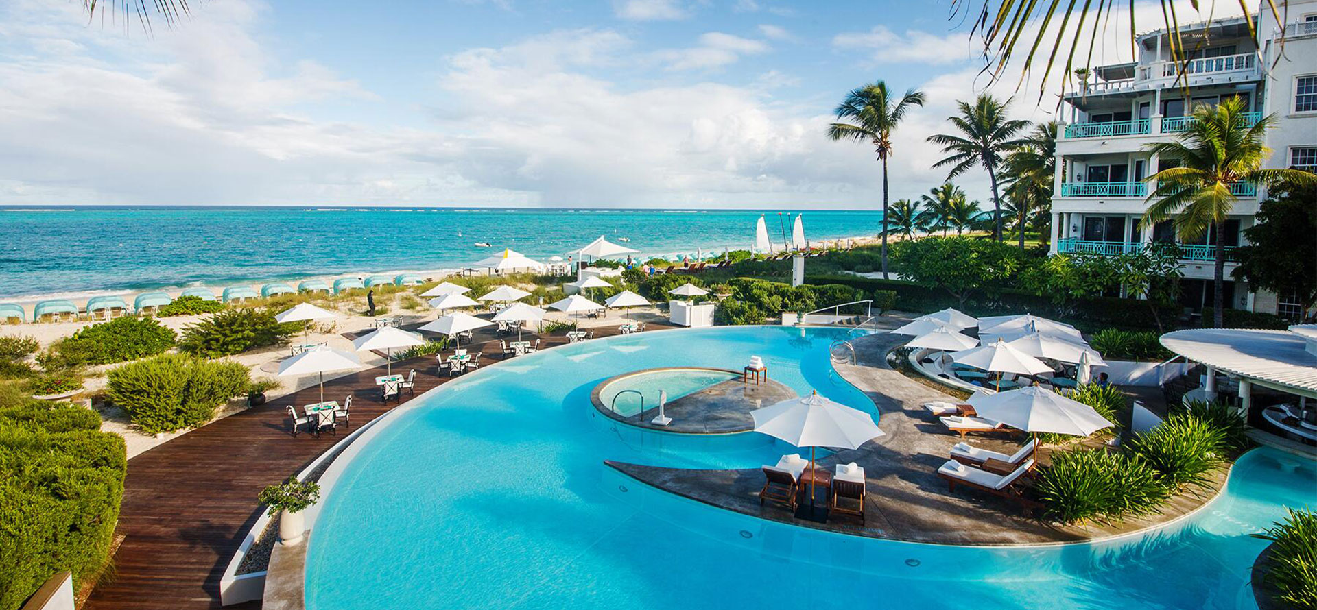 Turks and caicos beautiful beach with all-inclusive family resort.