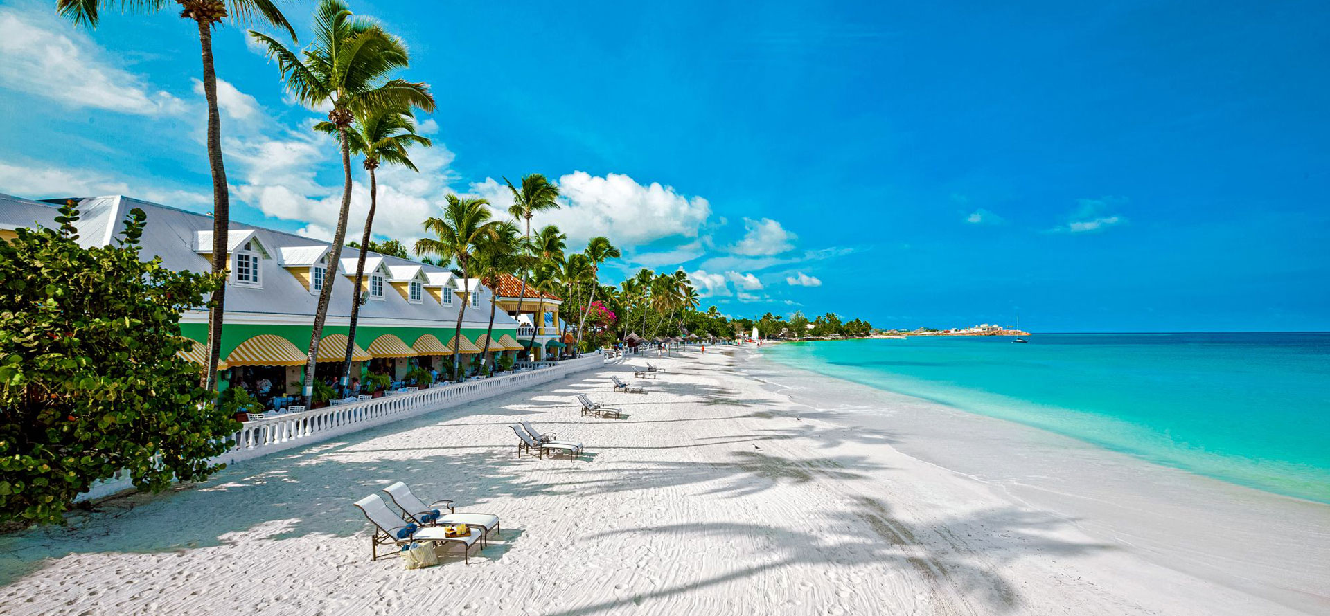 Overwater bungalows antigua beach.