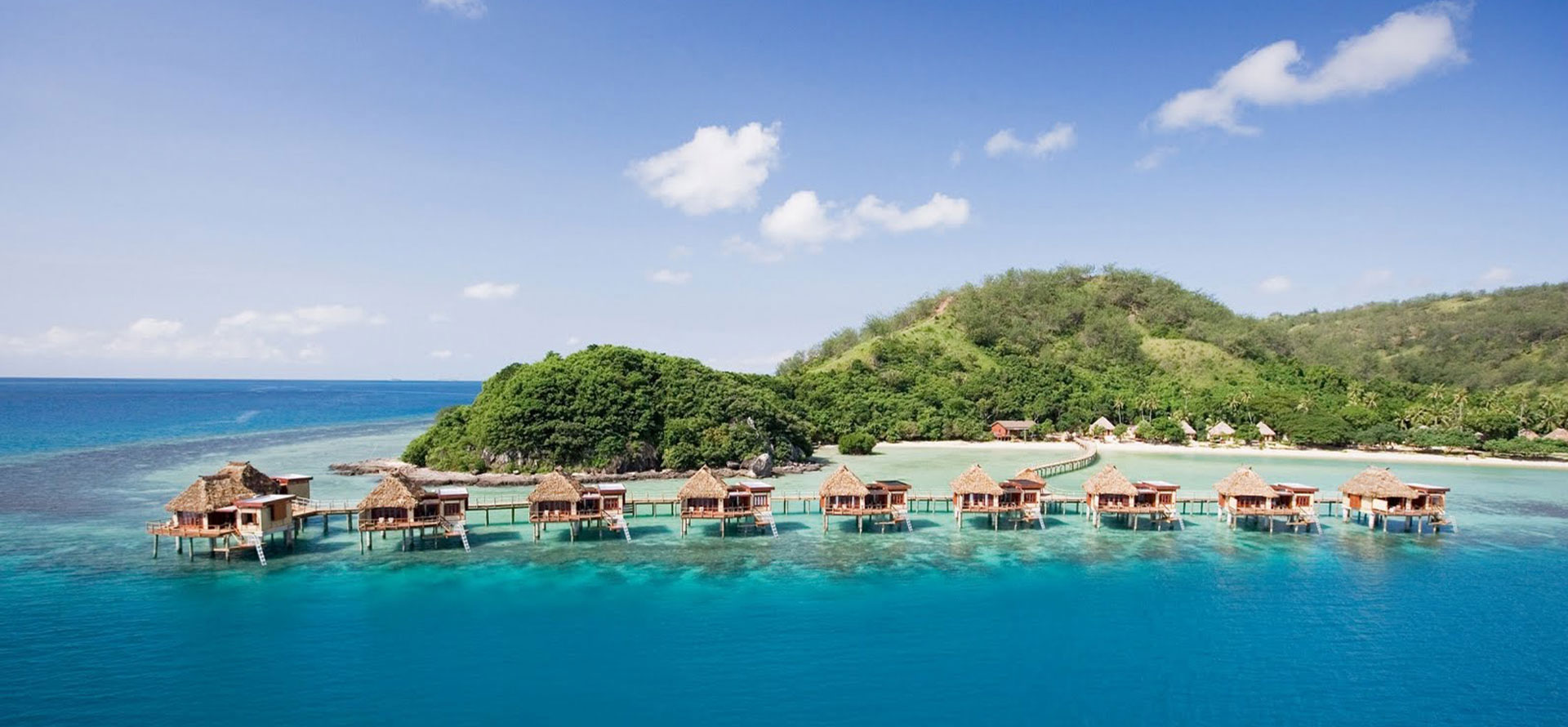 Overwater bungalows antigua island.