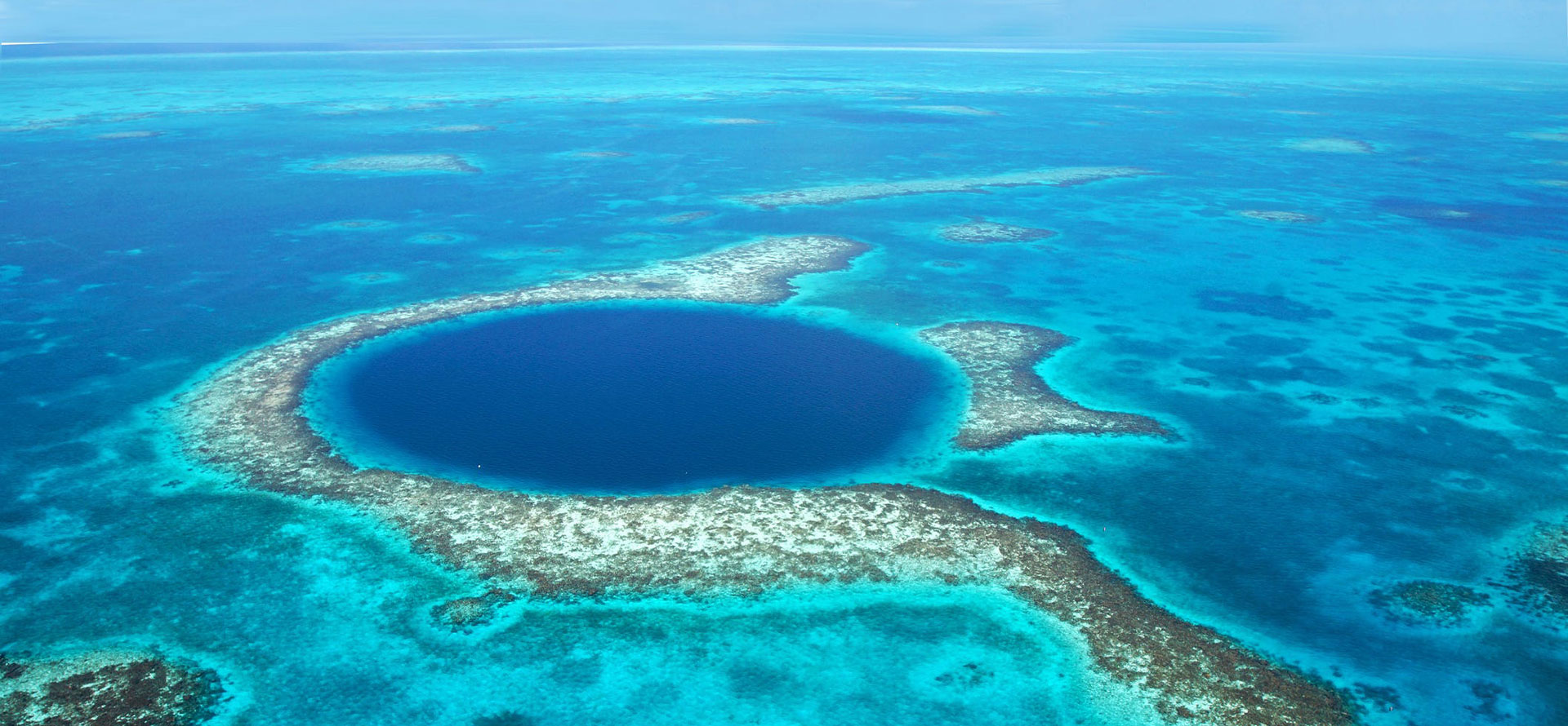 Belize all-inclusive adults only resort top view.