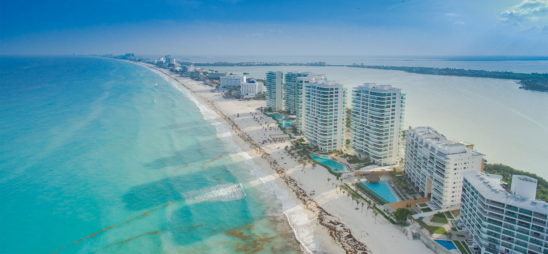 Cancun honeymoon resorts landscape photo.