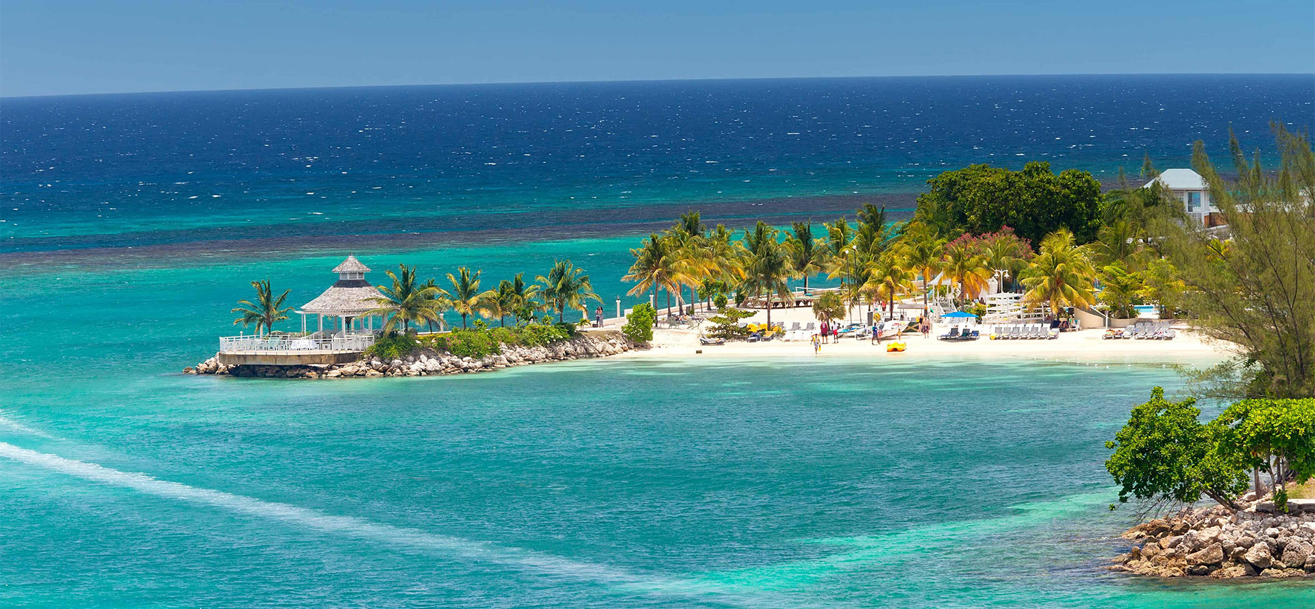 Jamaica honeymoon resorts top view.