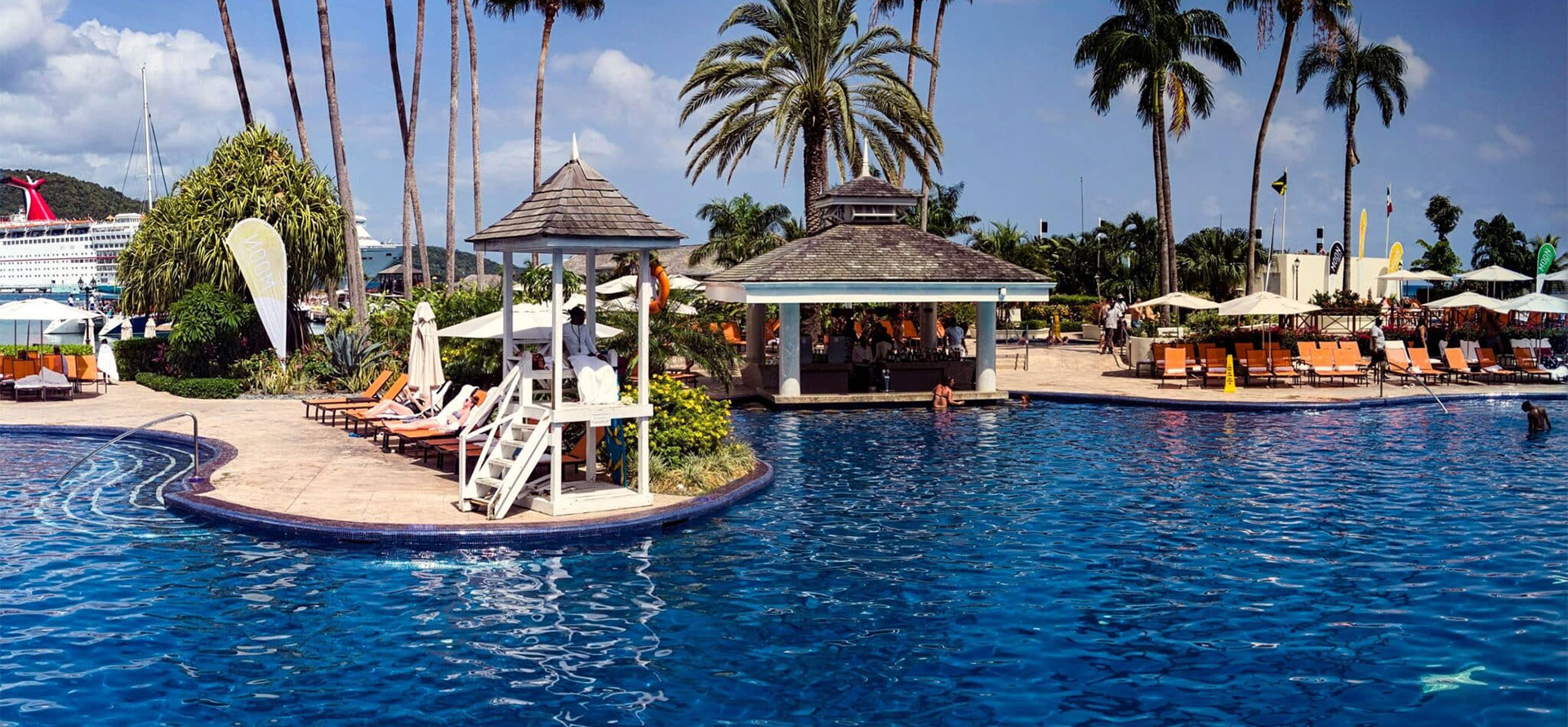 Puerto rico honeymoon resort with pool.
