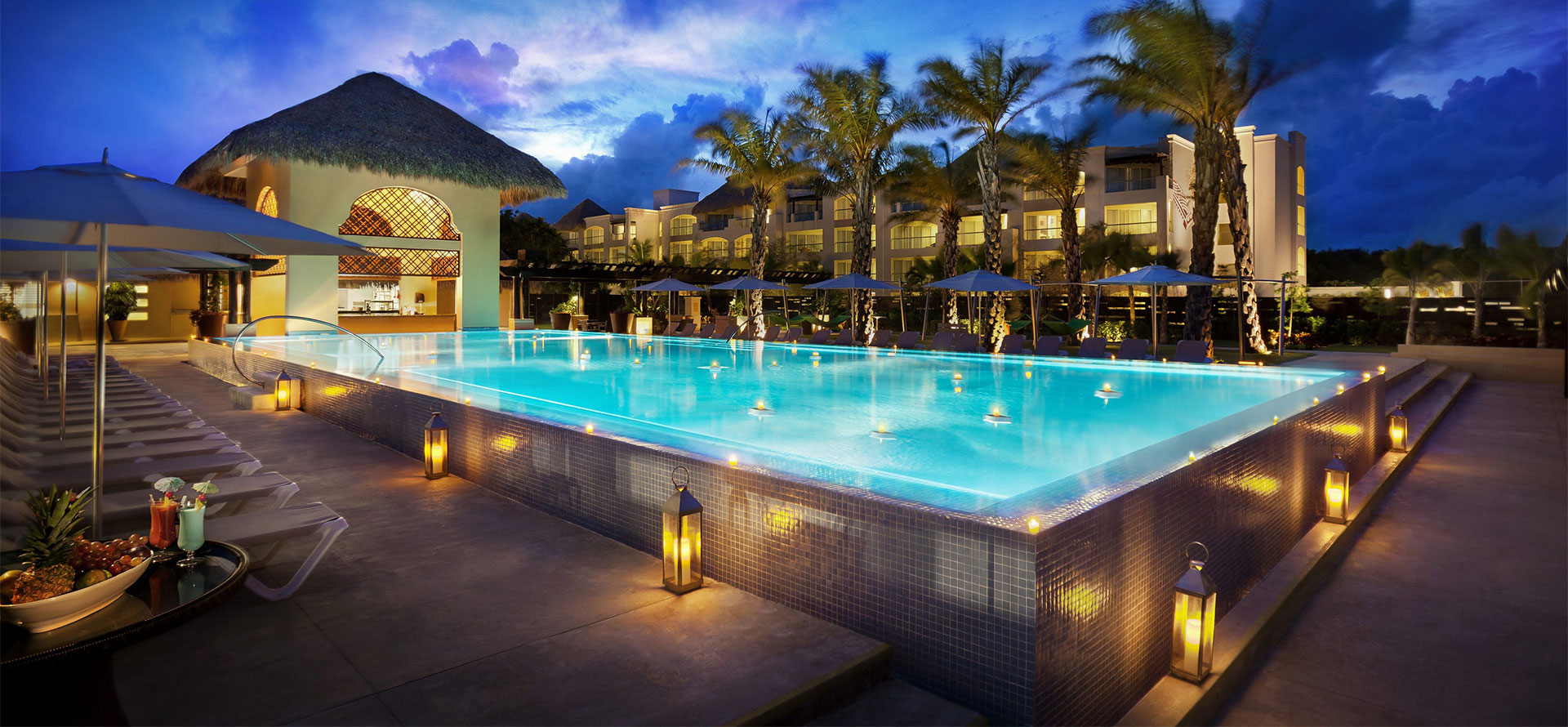 Punta cana honeymoon resort with pool.
