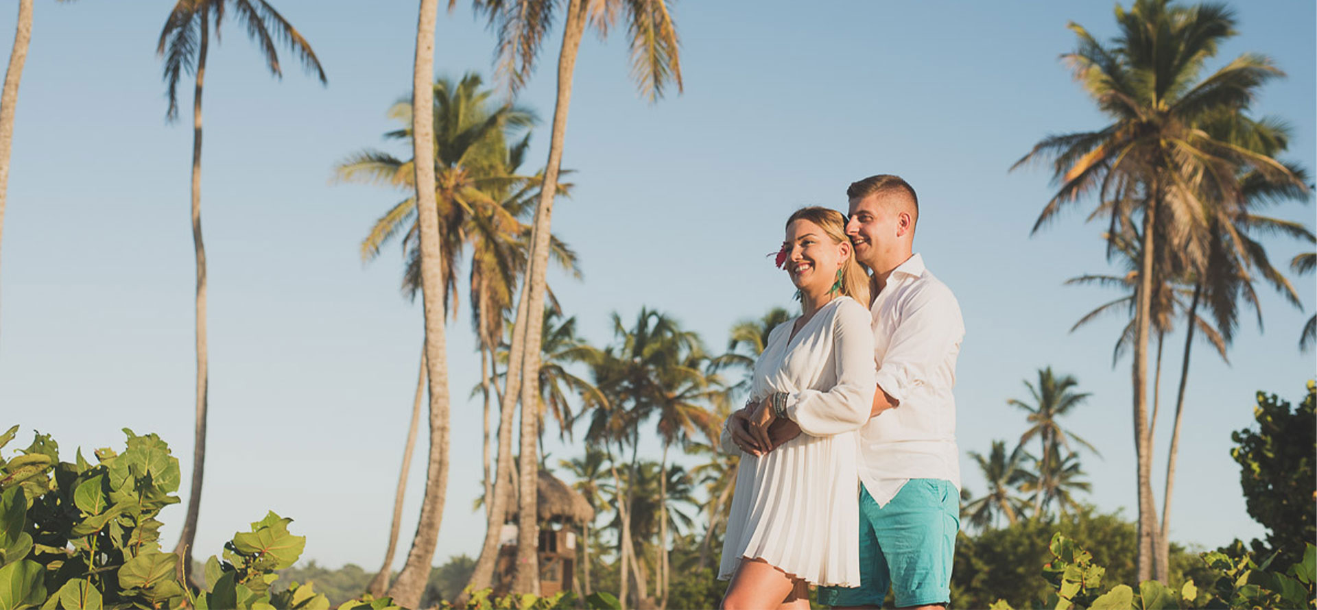 Couple on the Punta Cana Honeymoon.