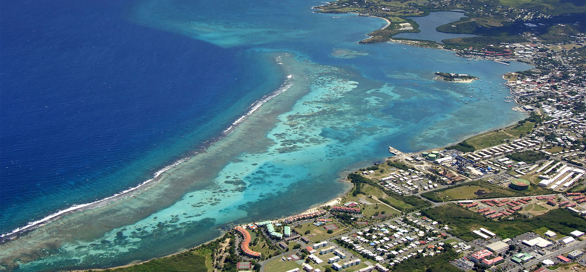 St. Croix honeymoon top view.