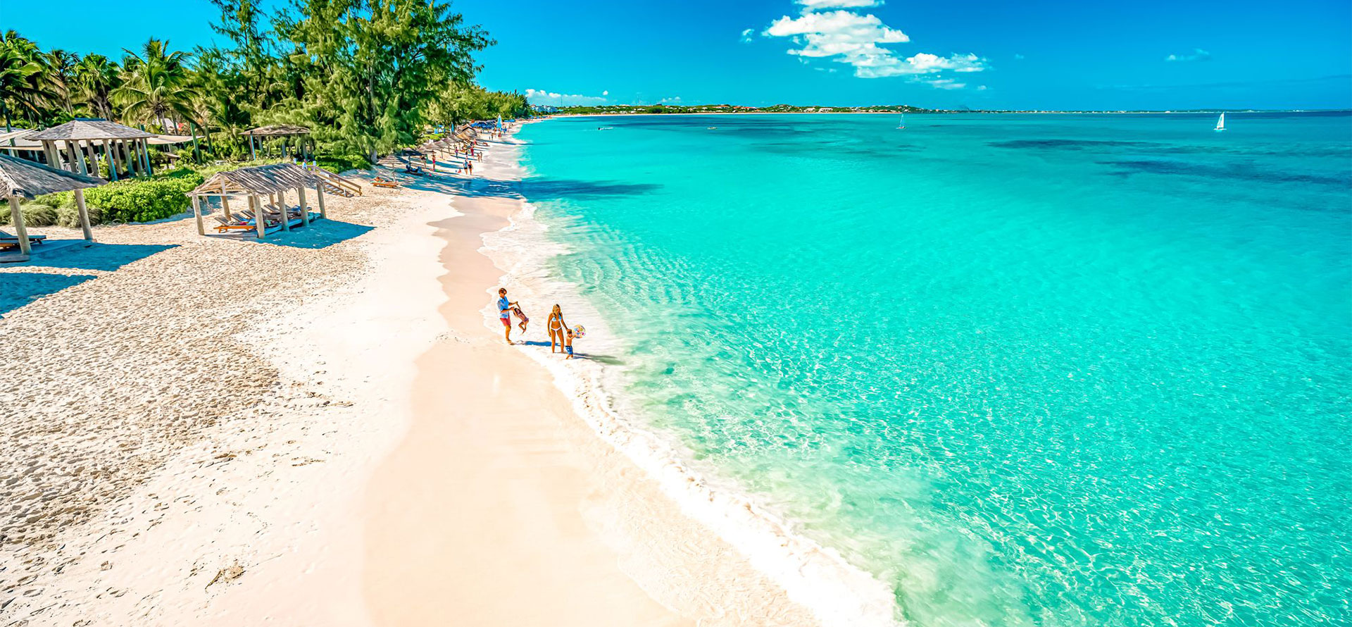 Turks and Caicos honeymoon beach photo.