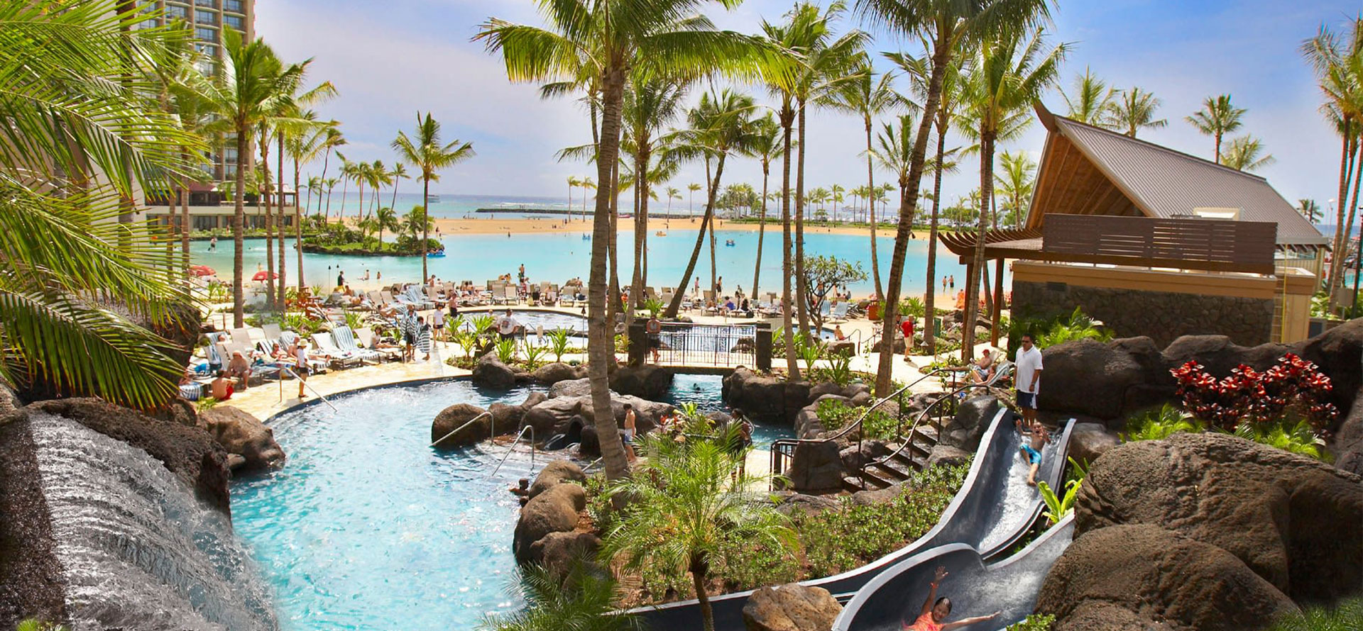 Honolulu all inclusive resorts swimming pool.
