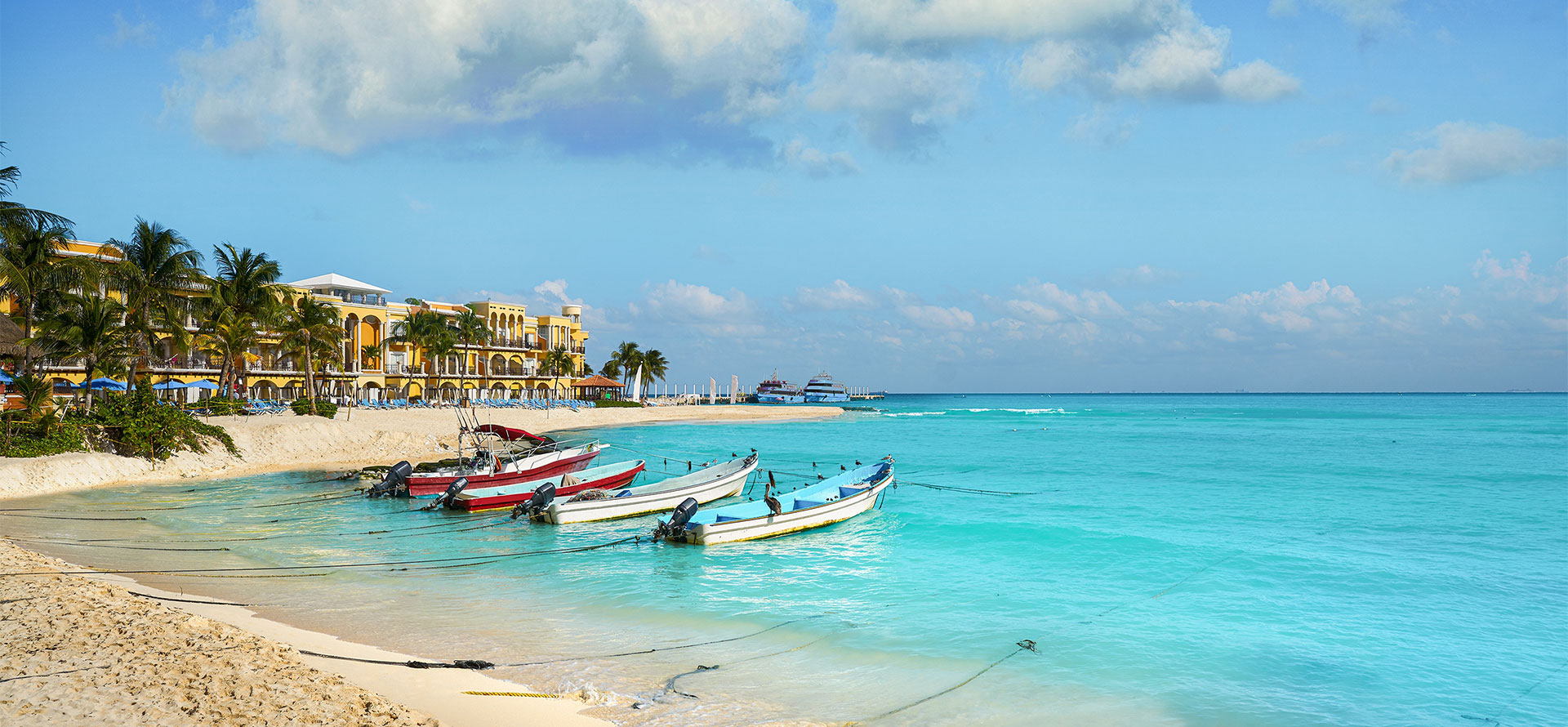 Playa del carmen all inclusive family resort with boat.