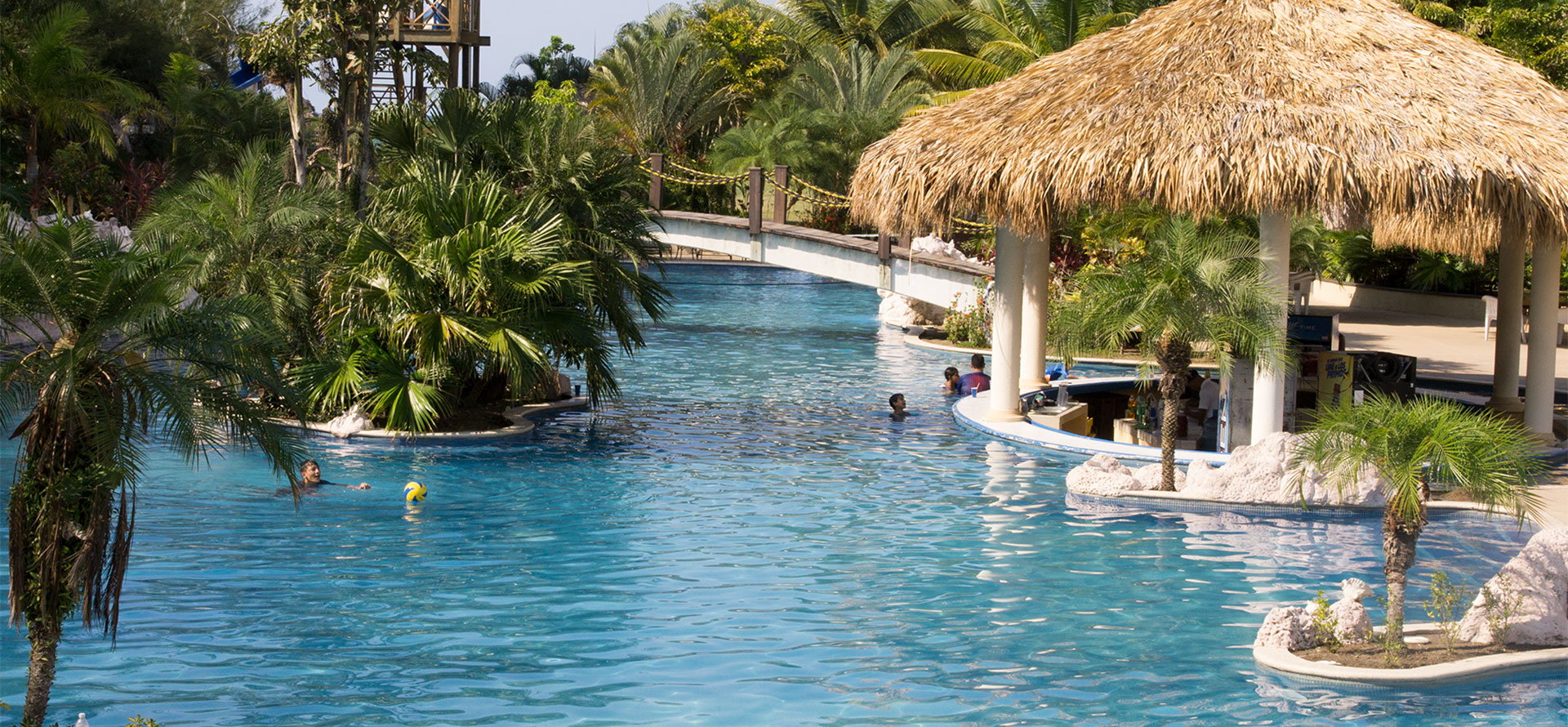 Ensenada all inclusive resort bar in swimming pool.