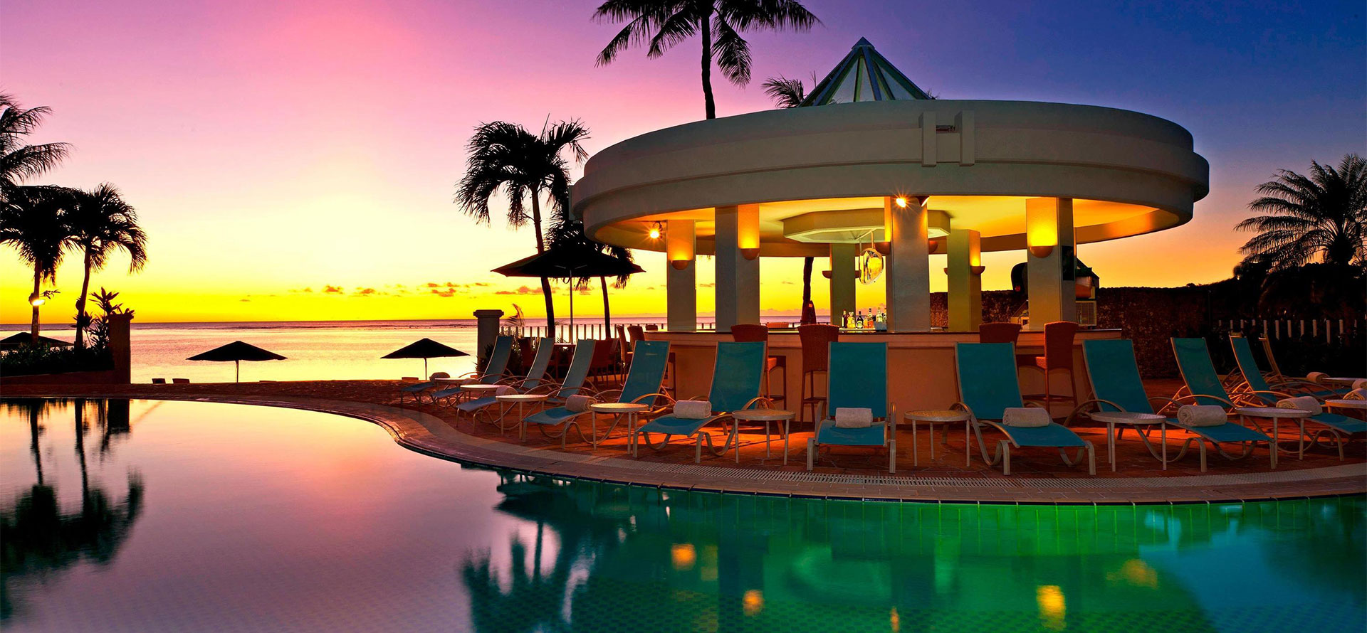 Guam all inclusive resorts sunset.