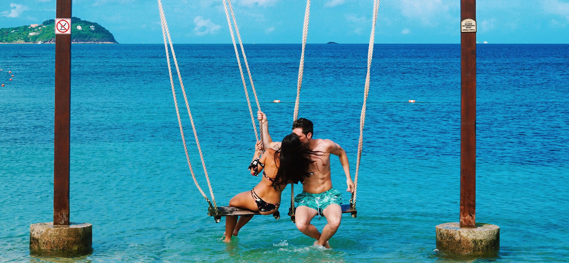 St lucia honeymoon couple.