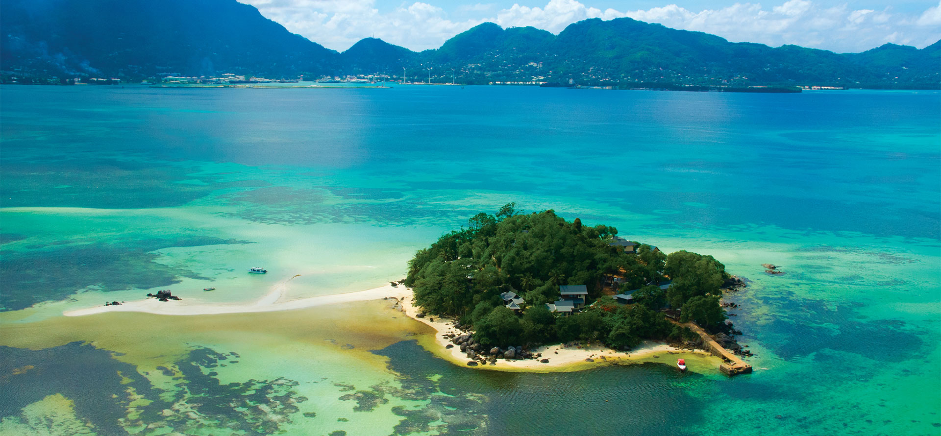 Seychelles all inclusive resort in island.