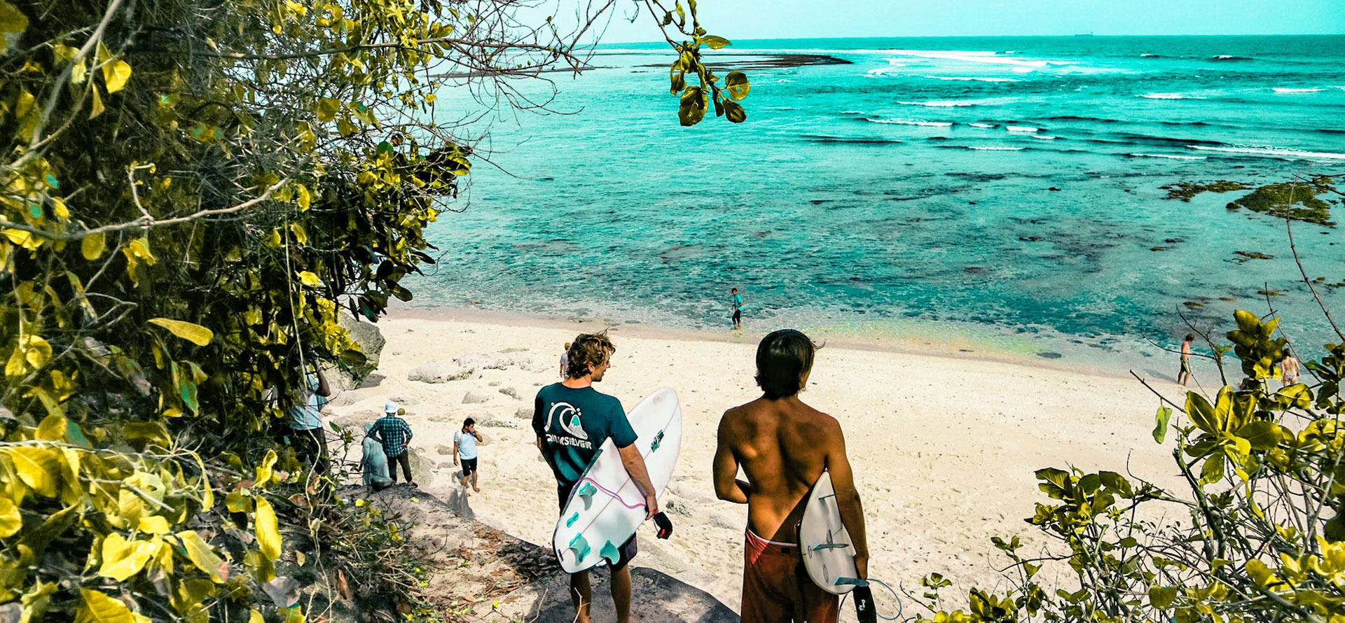Surfing in Bali.