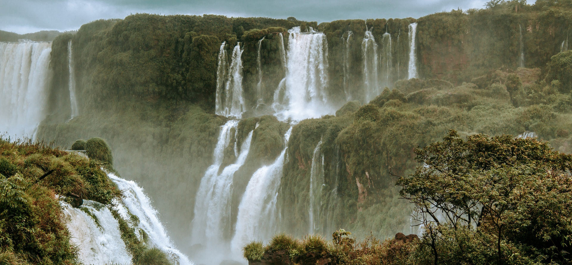 Iguazu falls in Brazil.