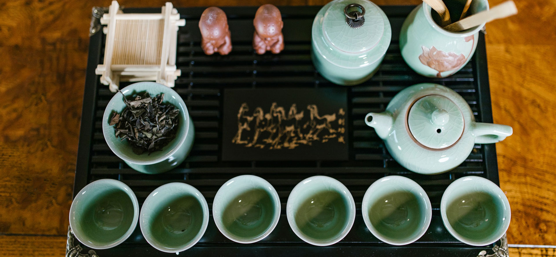 Tea ceremony in China.