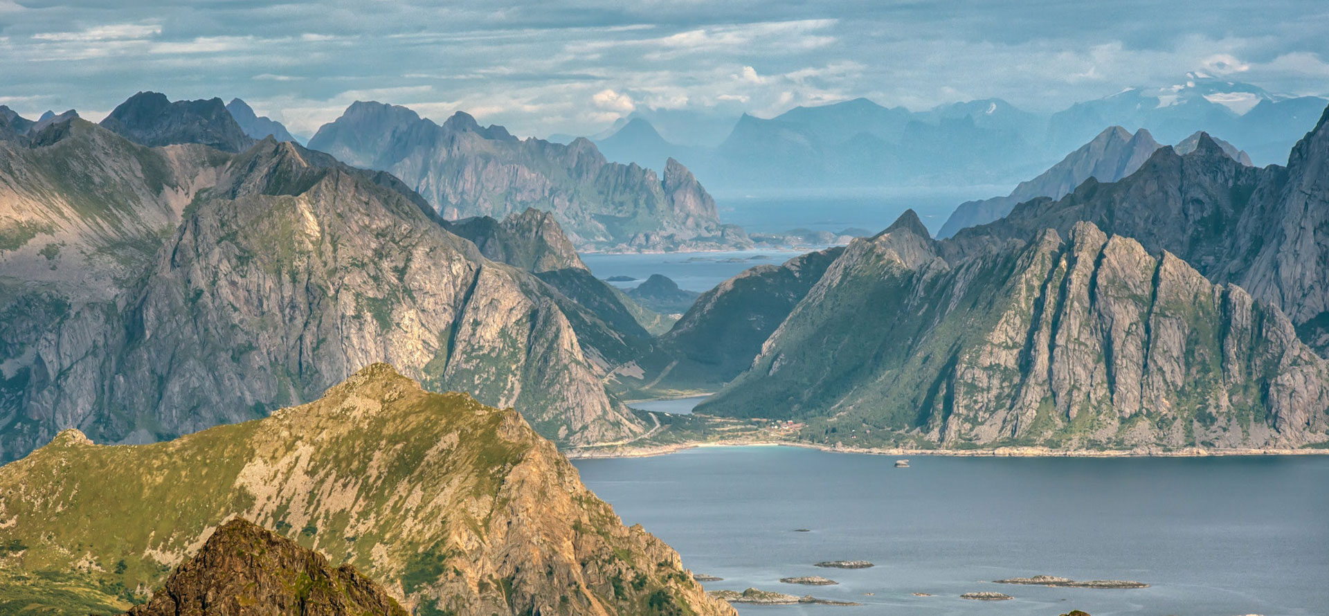 Landscape and rocks in Norway.