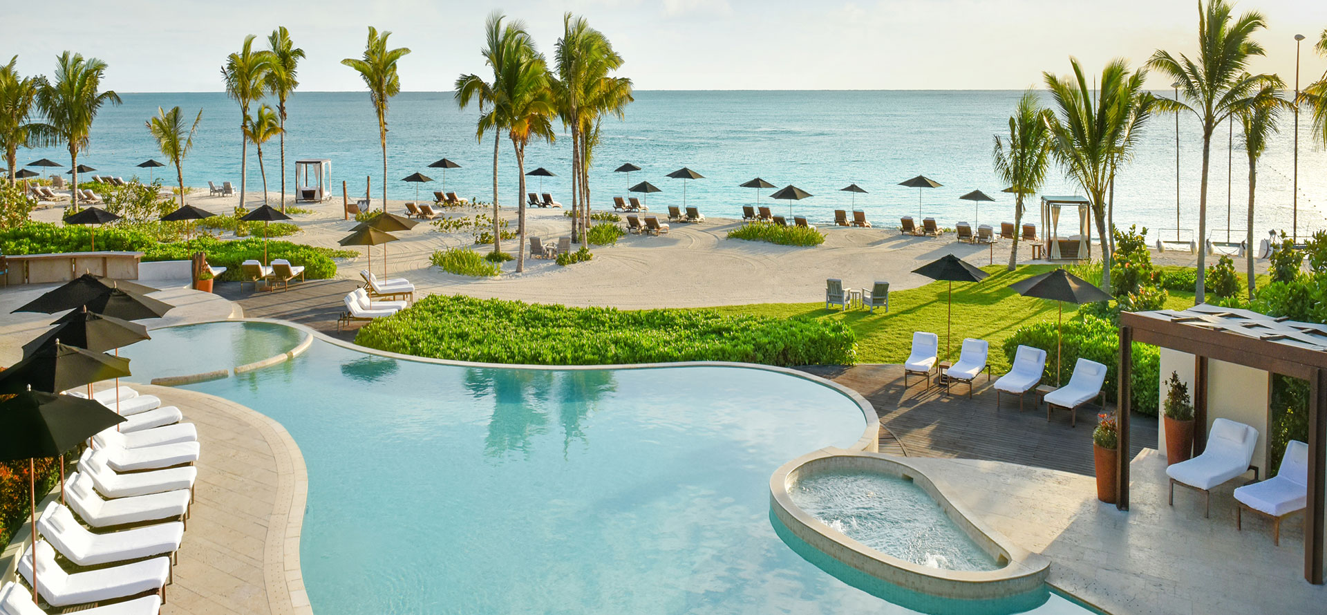 Swimming pool in Cancun.