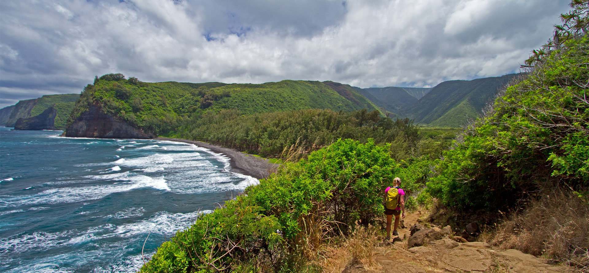 Trekking in Big Island.