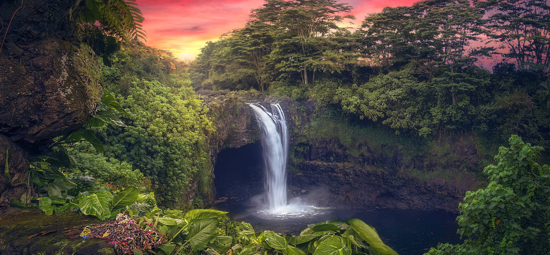 Waterfall in Big Island.