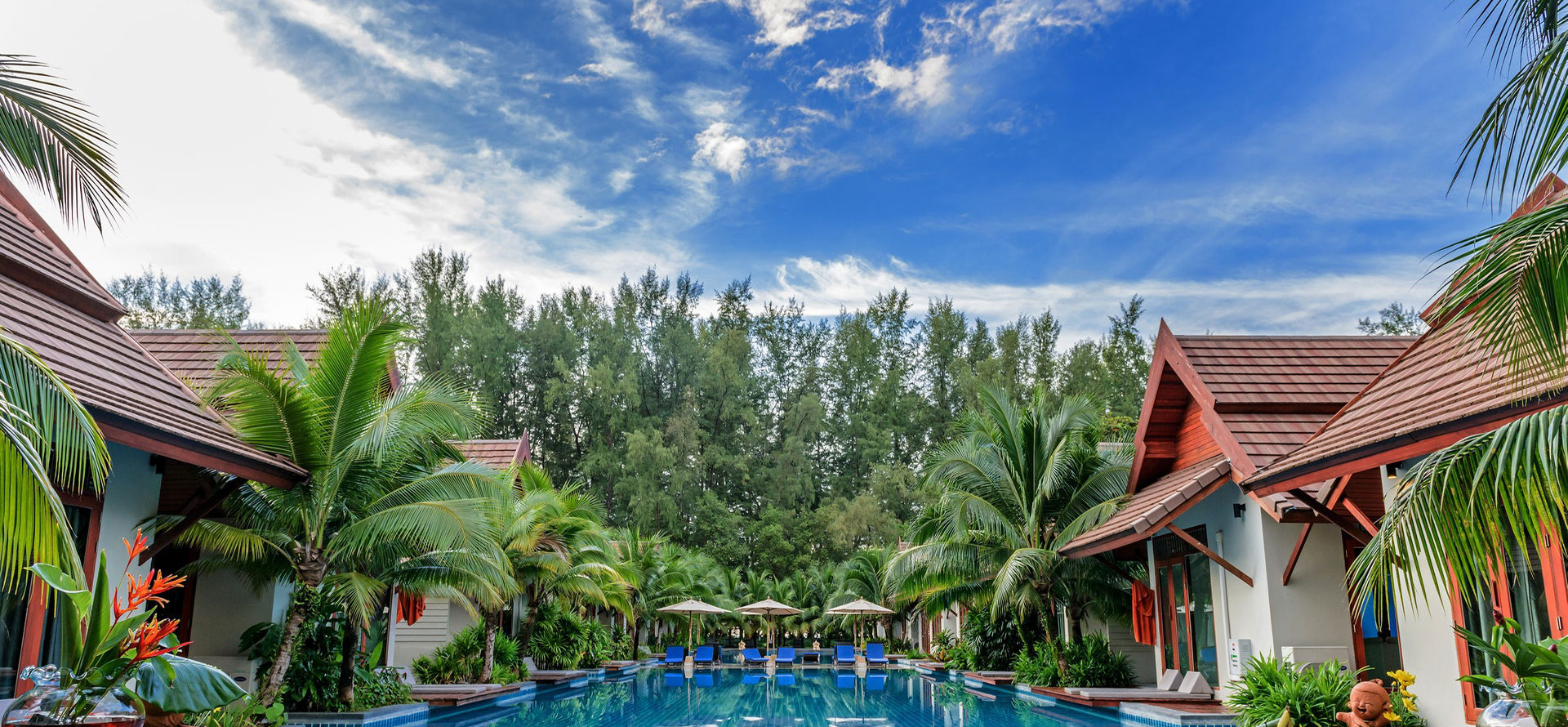 Swimming pool and resort in st Lucia.