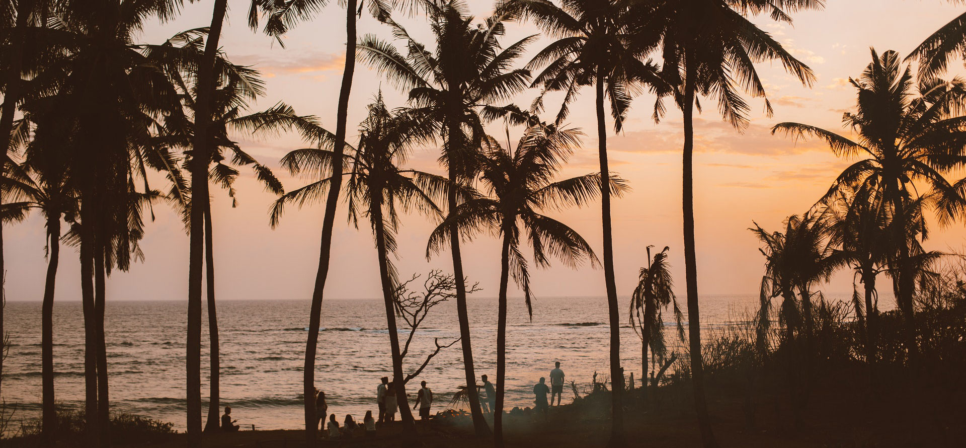 Sunset in Tahiti.