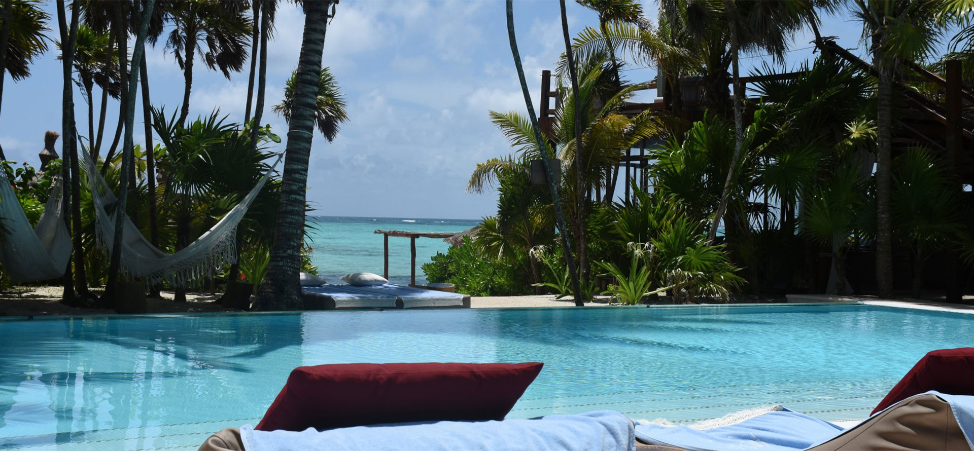 Swimming pool in Tulum.