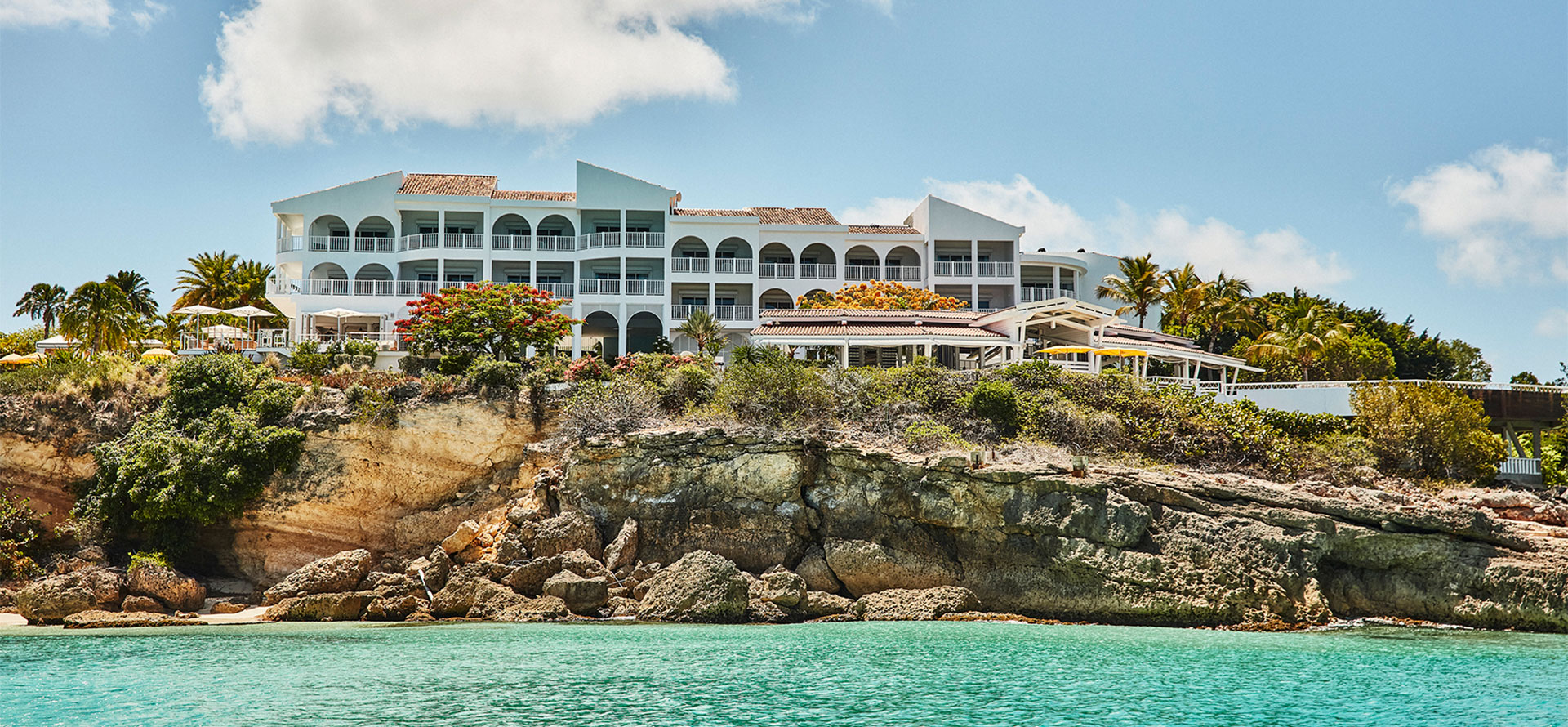 Resort on the rock in Anguilla.