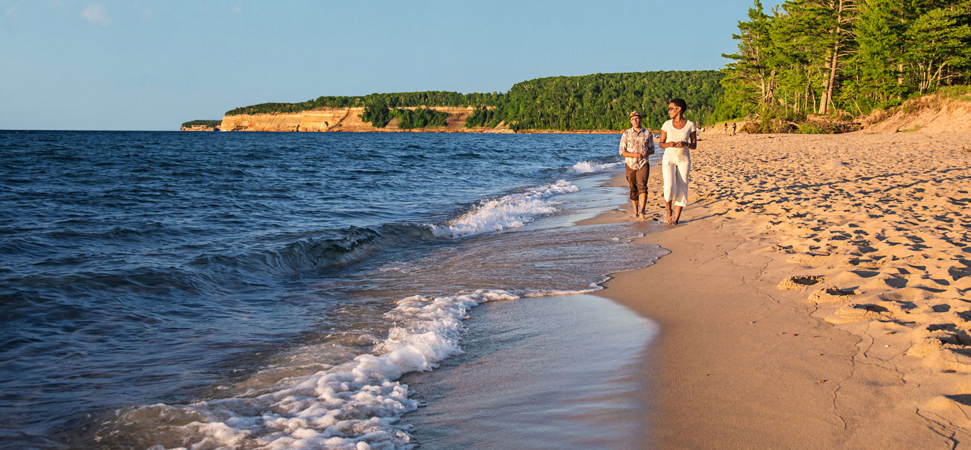 Couple at the beach in Michigan.