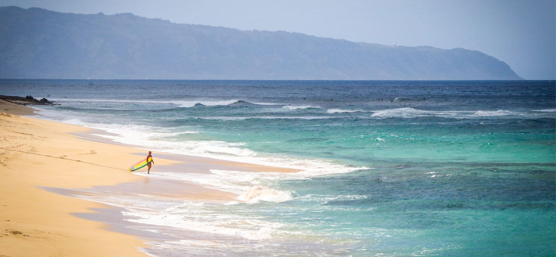 Surfing at the Oahu.