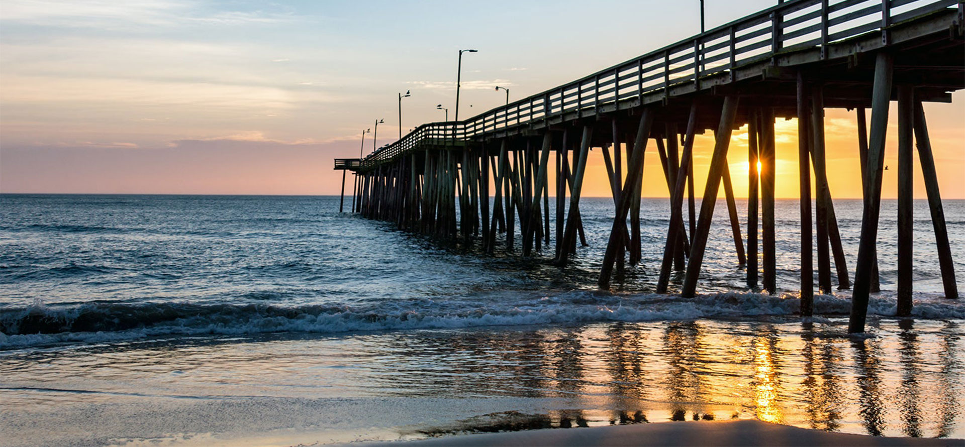 Sunset in Virginia Beach.