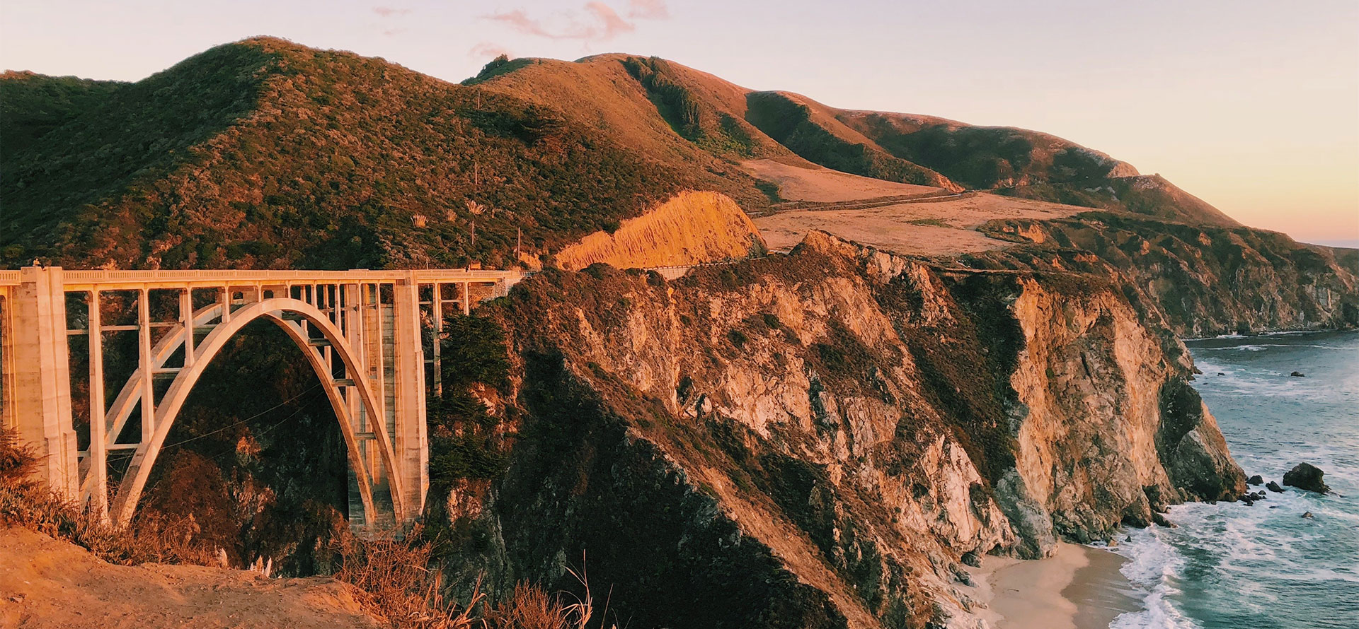 Sunset in Big Sur.