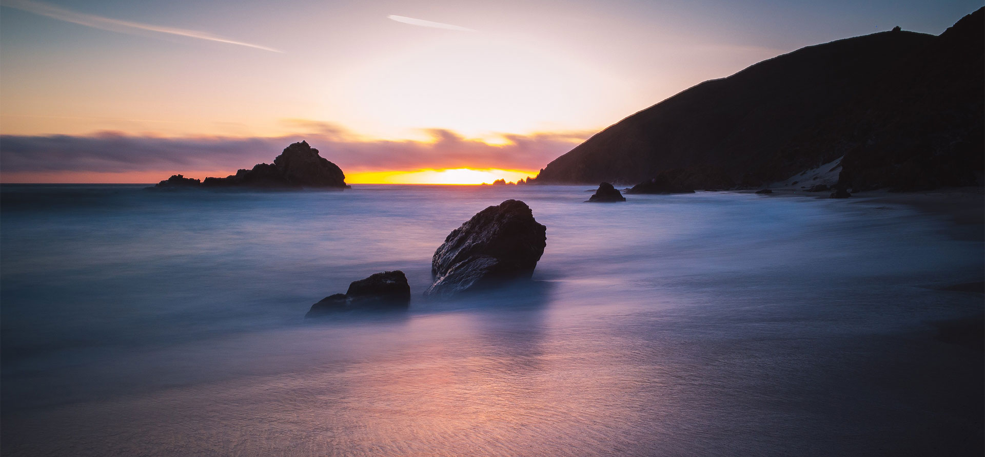 Water in Big Sur.