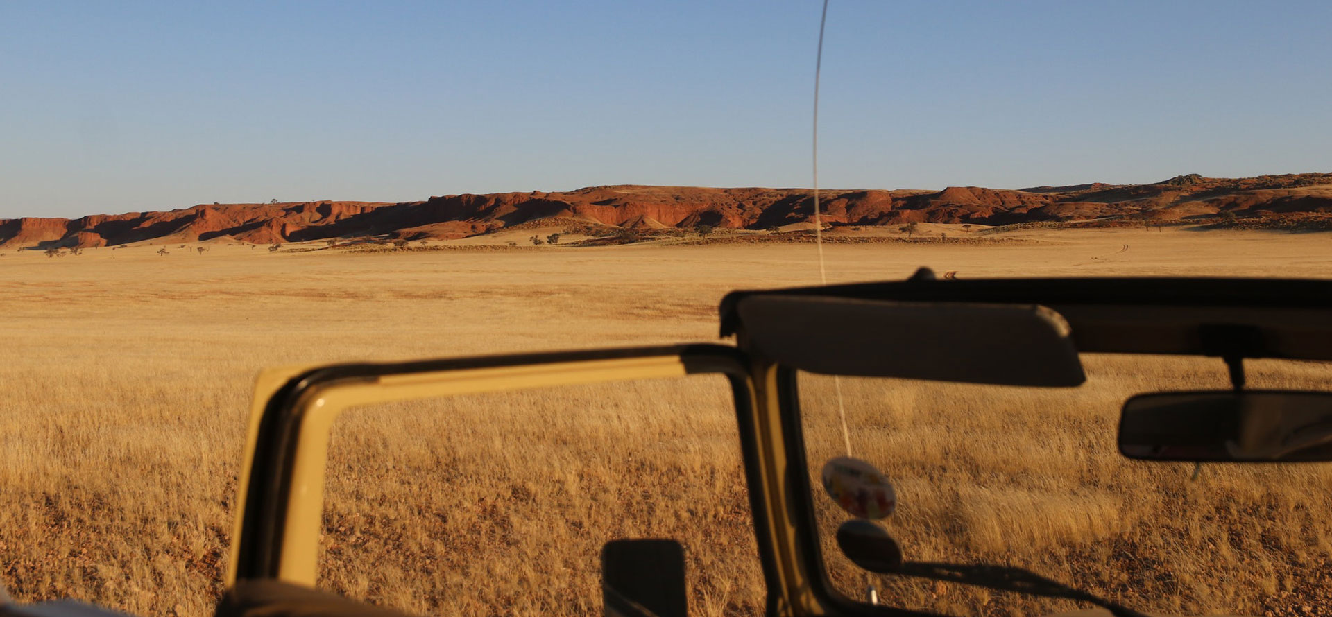 Safari tour in Namibia.