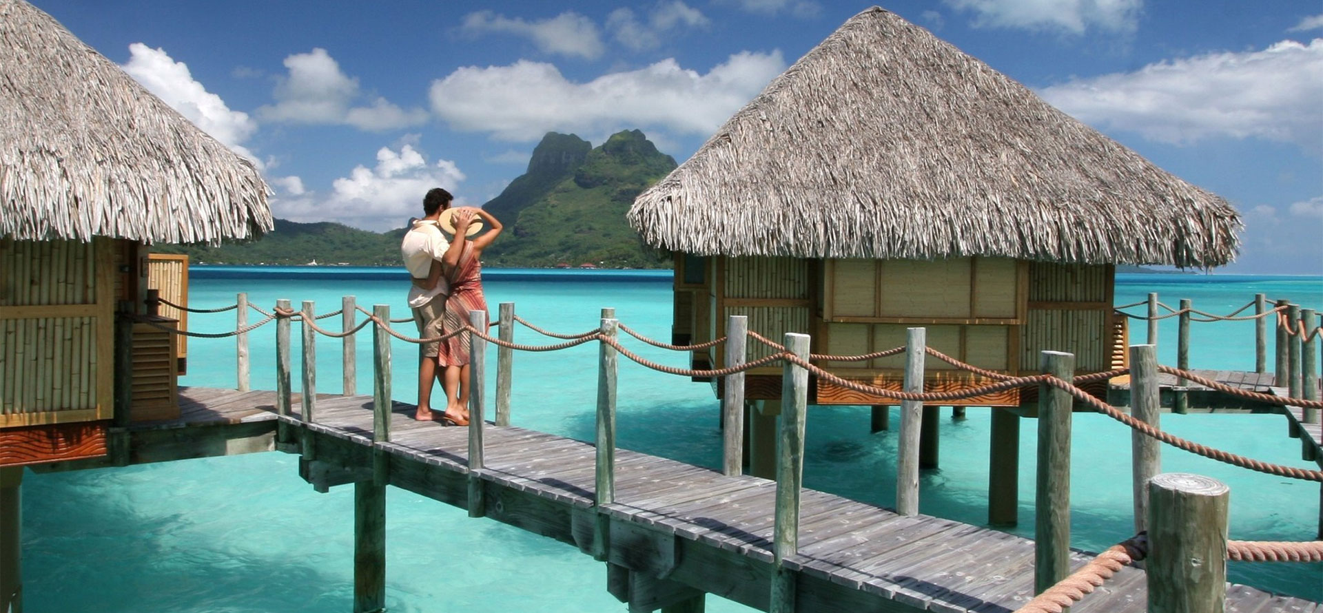 Couple at Bora Bora All-Inclusive Family Resort.