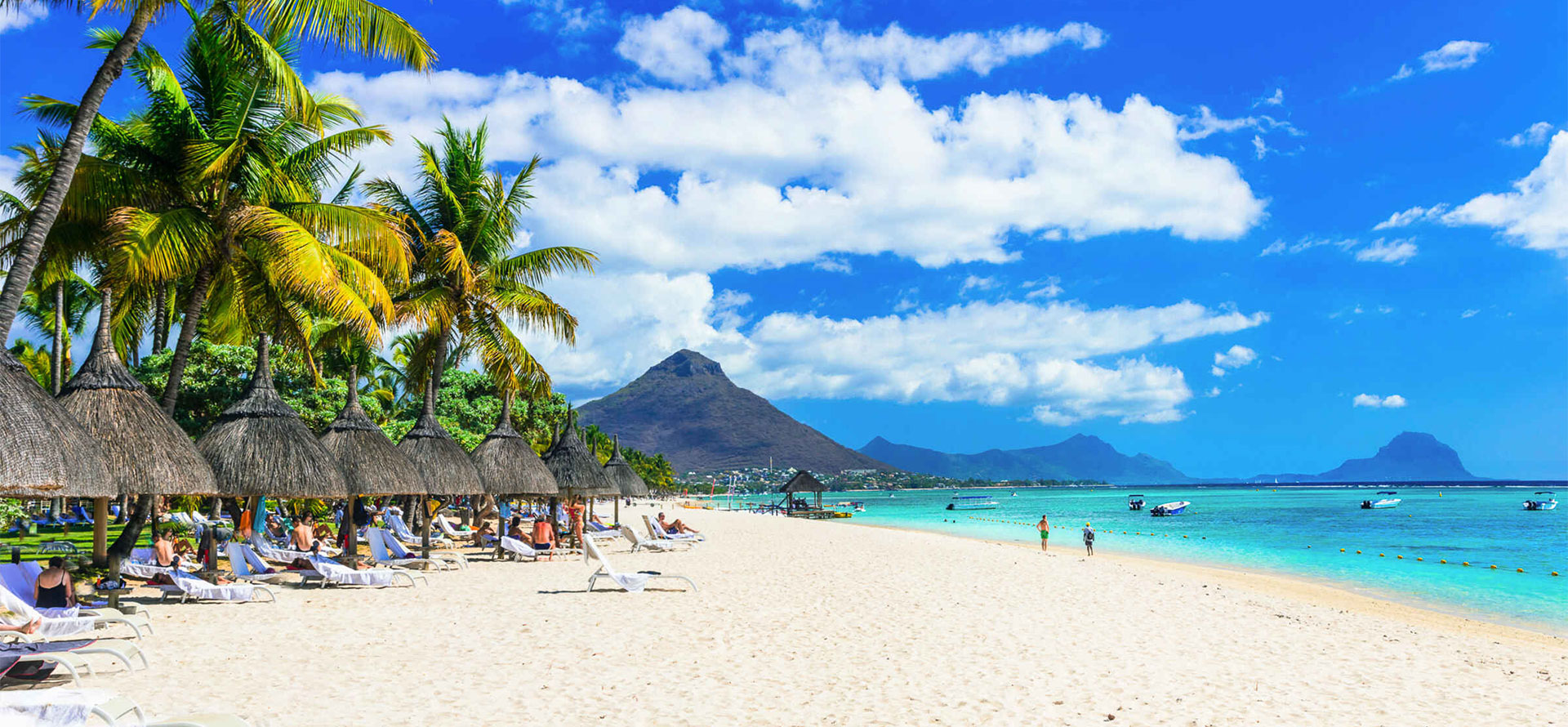 Beach in Mauritius.