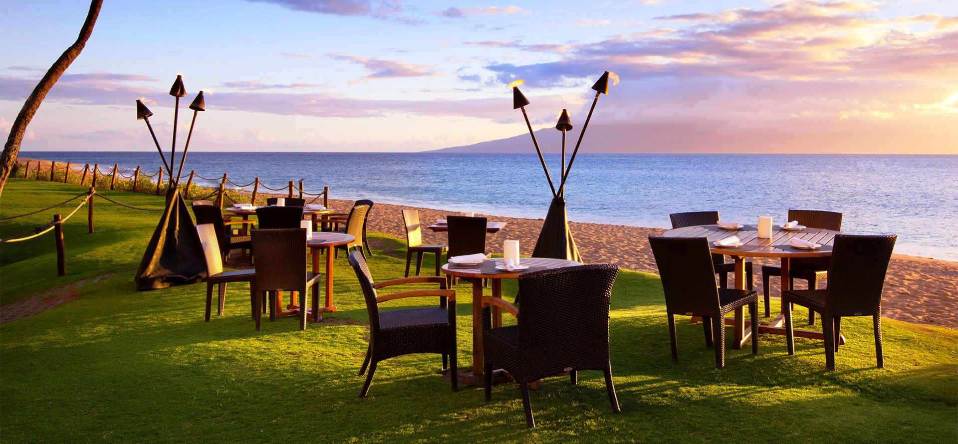 Maui all-inclusive adults only resort oceanside bbq.