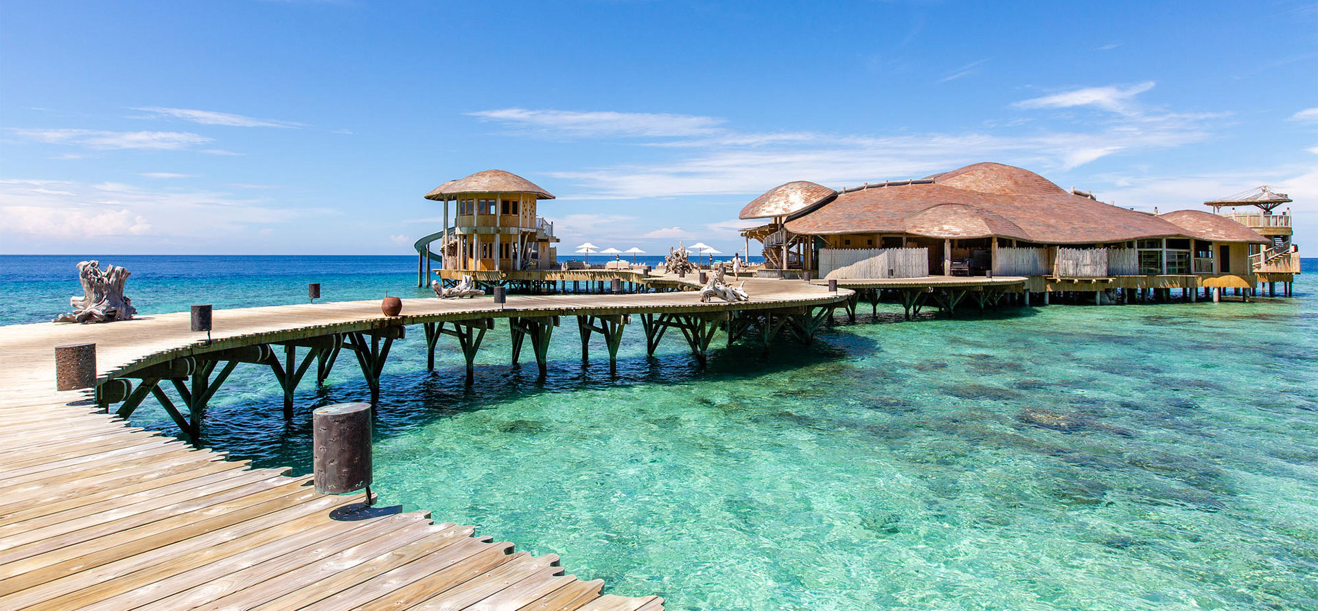 Mexico all-inclusive adults only overwater resort.