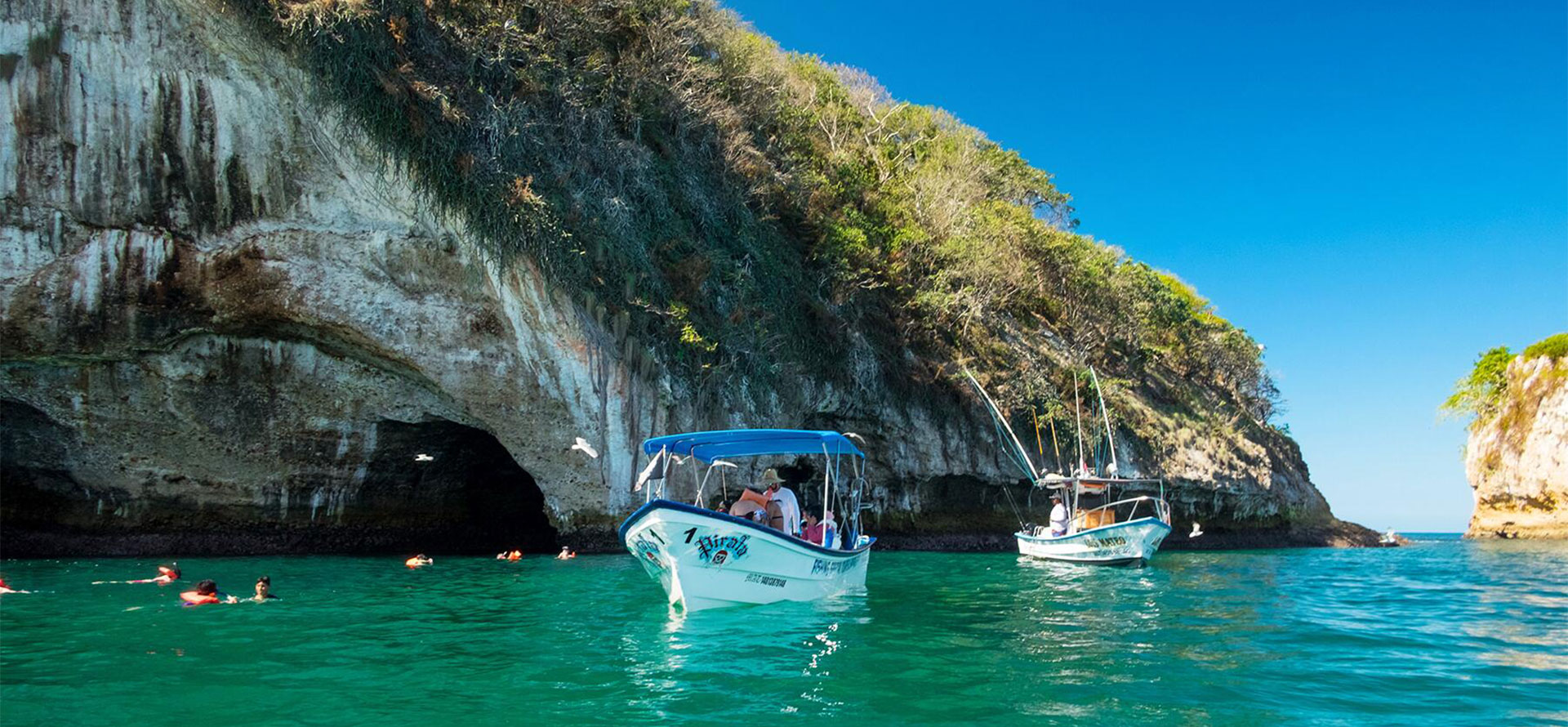 Boat in Puerto Vallarta and Cabo.