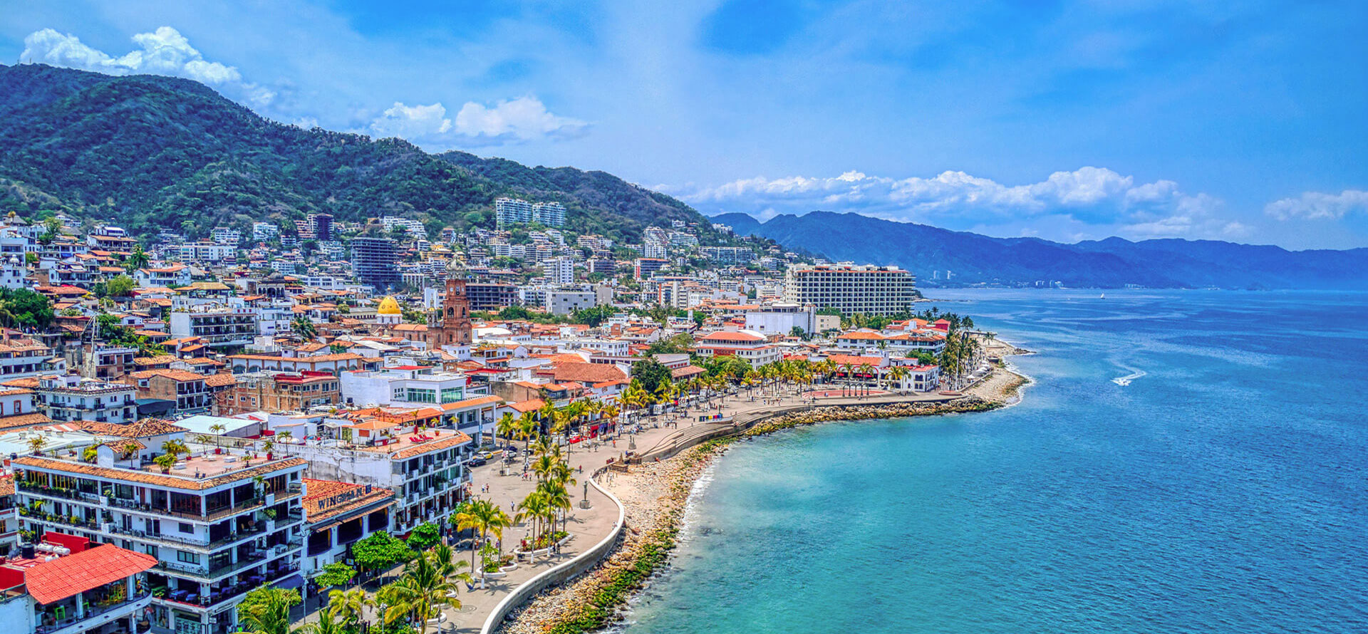 Puerto Vallarta top view.