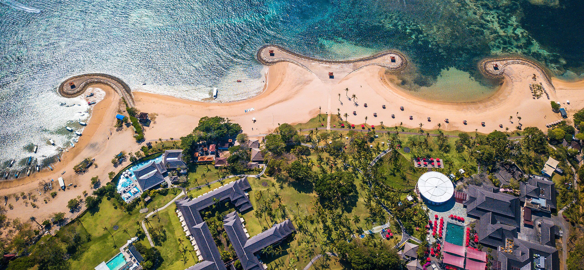 Top view of Bali.