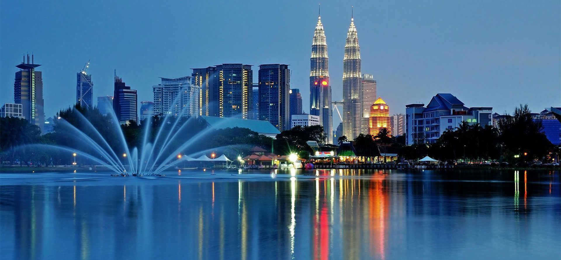 Night city in Malaysia.