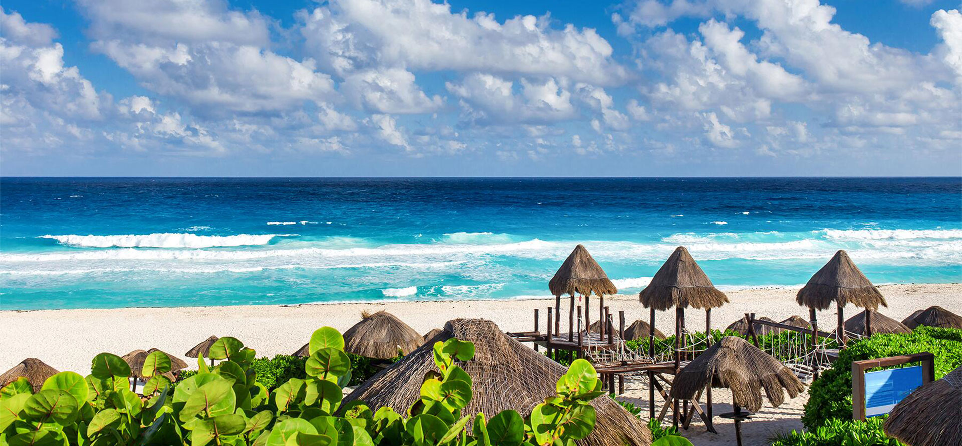 Resort beach in Cancun.